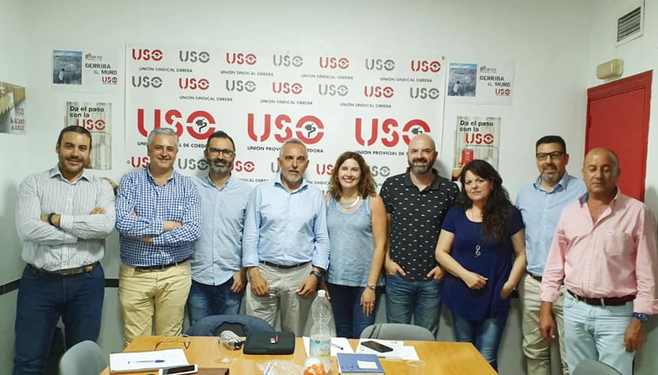 Reunión de Secretario General Estatal de Servicios USO y la responsable de la FS en Andalucía