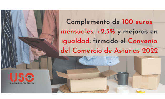 Firmado el Convenio Sectorial del Comercio de Asturias para 2022.