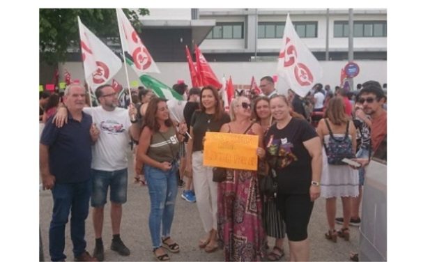 Uso consigue movilizar de forma masiva a la plantilla de Majorel en Jerez de la Frontera