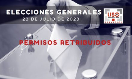 Permisos retribuidos en las elecciones generales del 23J