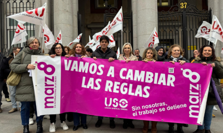 USO se manifiesta en el Día Internacional de la Mujer